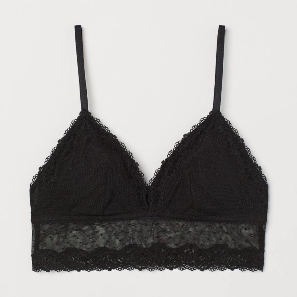 Triangle mesh bralette